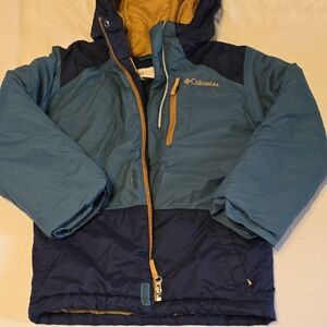 Columbia Kids Puffer Jacket - Blue and Yellow